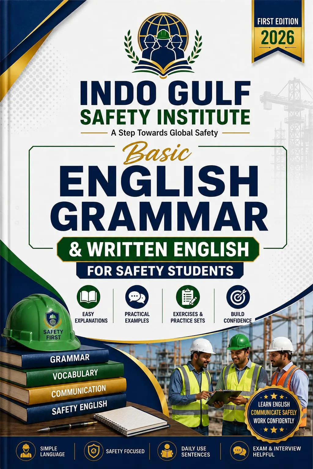 Cover of the book Basic English Grammar & Written English for Safety Students, First Edition 2026